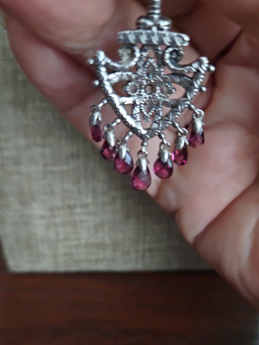 Barbara Bixby HTF Arrowhead Multigem Pendant And Earring SET - Picture 5 of 6